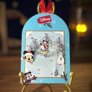 Disney Christmas Mickey Charm Bracelet